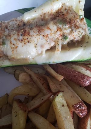 Una foto de Zapallo italiano relleno