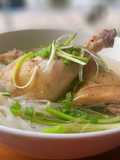Chicken Pho with Fresh Noodle Sheets