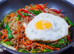 Foto resep Shirataki Japchae, Cocok Untuk Diet. Rendah Kalori, Tinggi Serat
