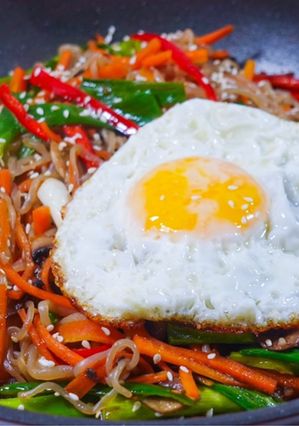 Foto resep Shirataki Japchae, Cocok Untuk Diet. Rendah Kalori, Tinggi Serat