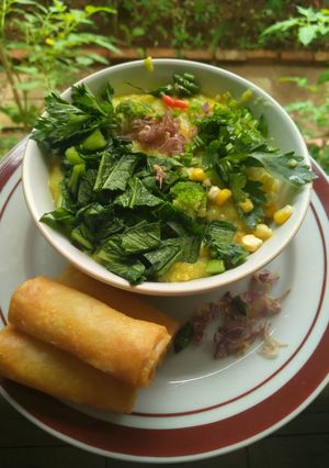 Foto resep Bubur nasi sayuran