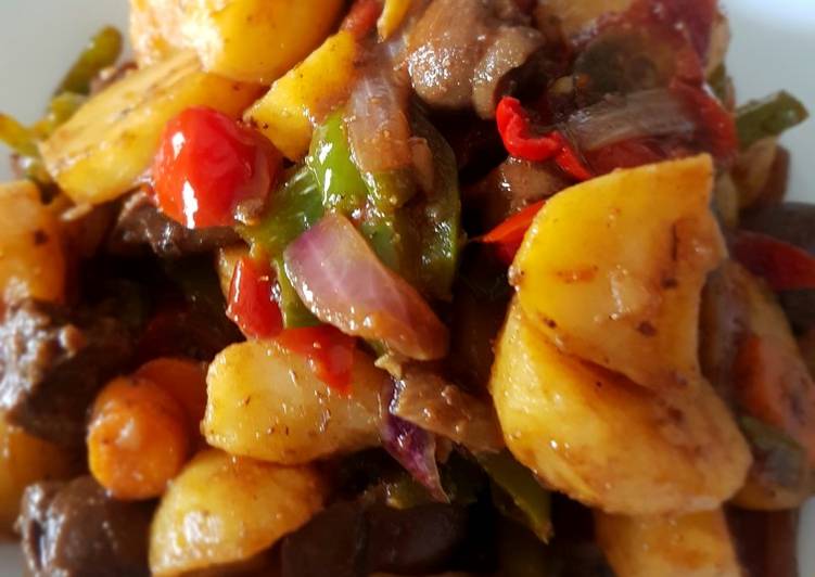 Step-by-Step Guide to Make Any-night-of-the-week Potatoes in kidney sauce