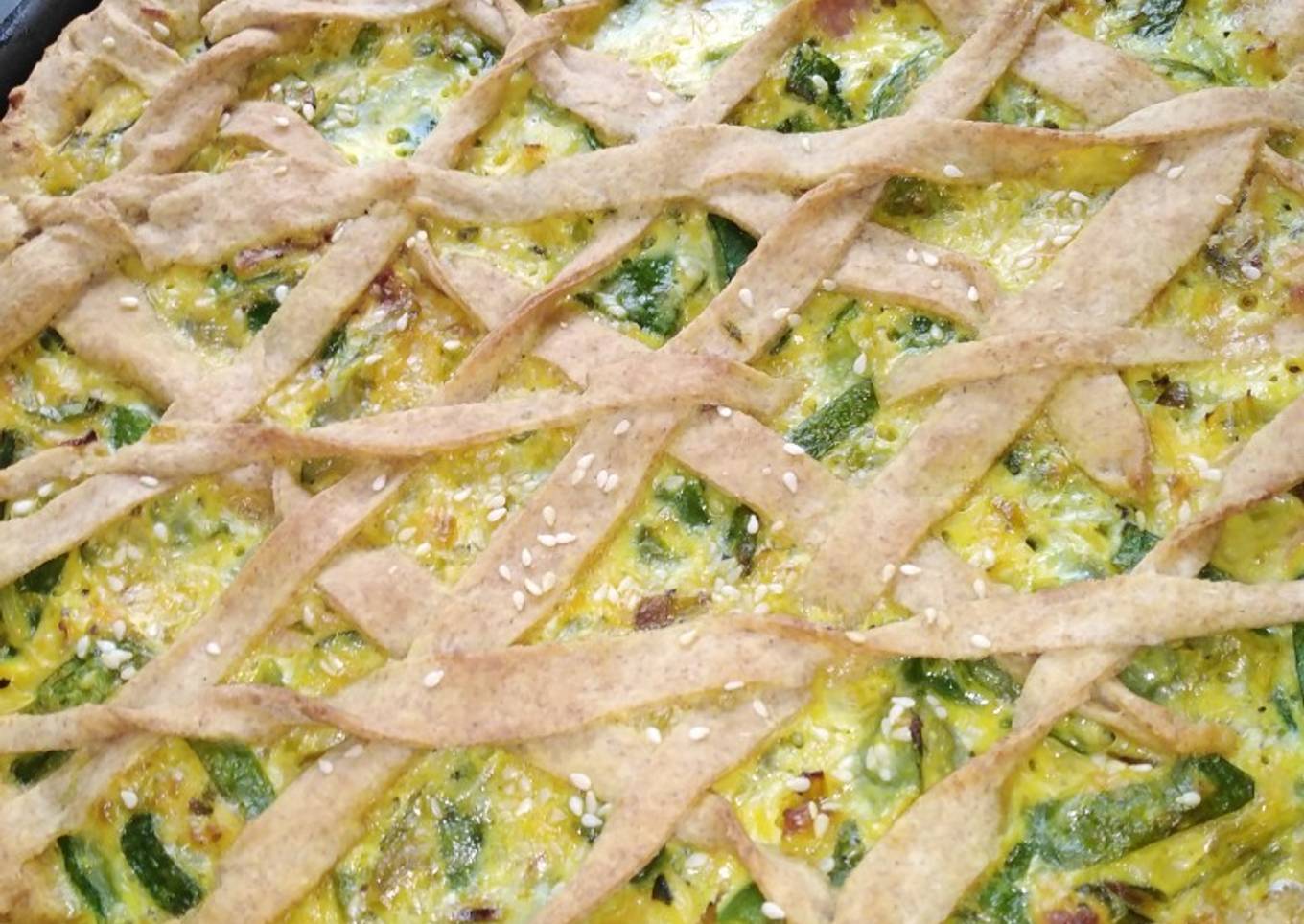 Tarta de zapallitos saludable