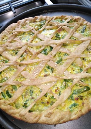 Una foto de Tarta de zapallitos saludable