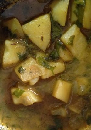 A picture of Potato curry.