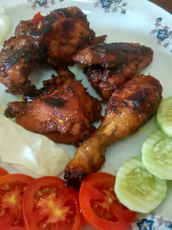 Cara Bikin Ayam panggang/bakar pedas(teflon) Enak Dan Mudah