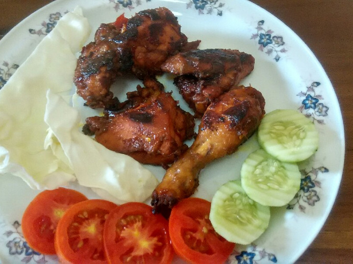 Cara Bikin Ayam panggang/bakar pedas(teflon) Enak Dan Mudah