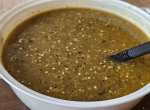Una foto de Salsa verde tatemada de habanero