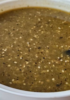 Una foto de Salsa verde tatemada de habanero