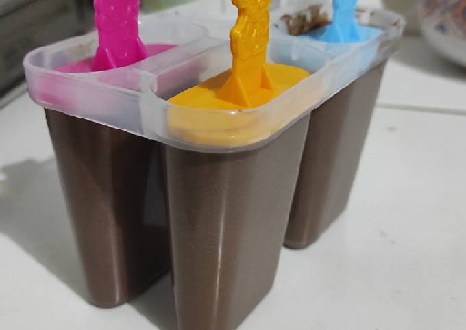 Bagaimana Membuat Es krim coklat telur mpasi homemade tanpa mixer yang Lezat Sekali