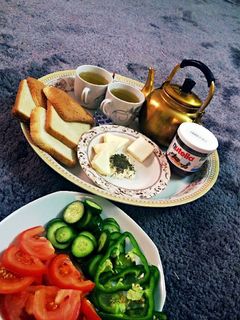 صورة لوصفة فطور بسيط وصحي 🌸😻