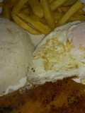 Milanesa de Merluza con huevo y 2 guarniciones