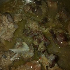 A picture of Goat meat pepper soup.