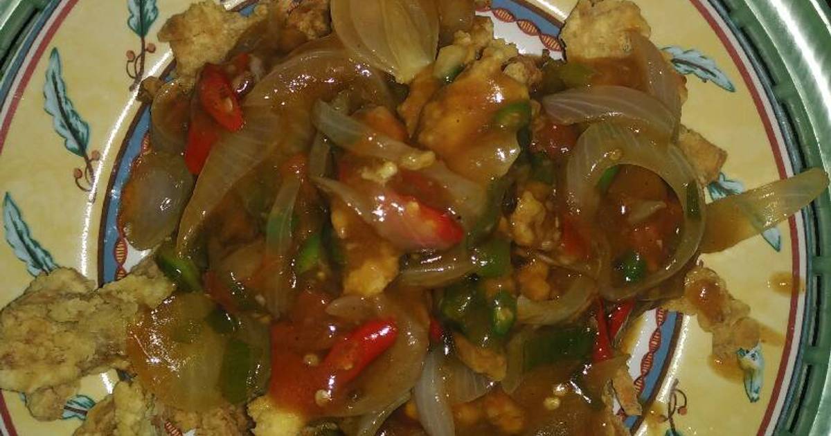 Resep Jamur tiram crispy saos asam manis pedas oleh Elvika Cookpad