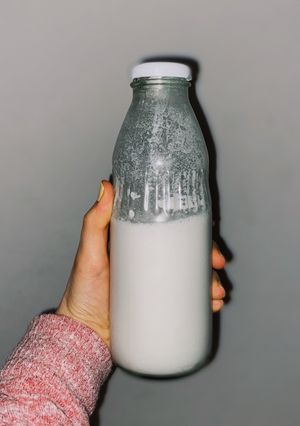 Una foto de Leche de coco casera