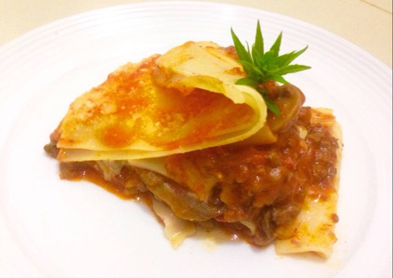 Lasagna Beef & Mushrooms