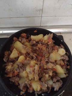 Una foto de Carne desmechada con papa