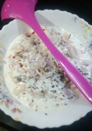 A picture of Mix veg raita.