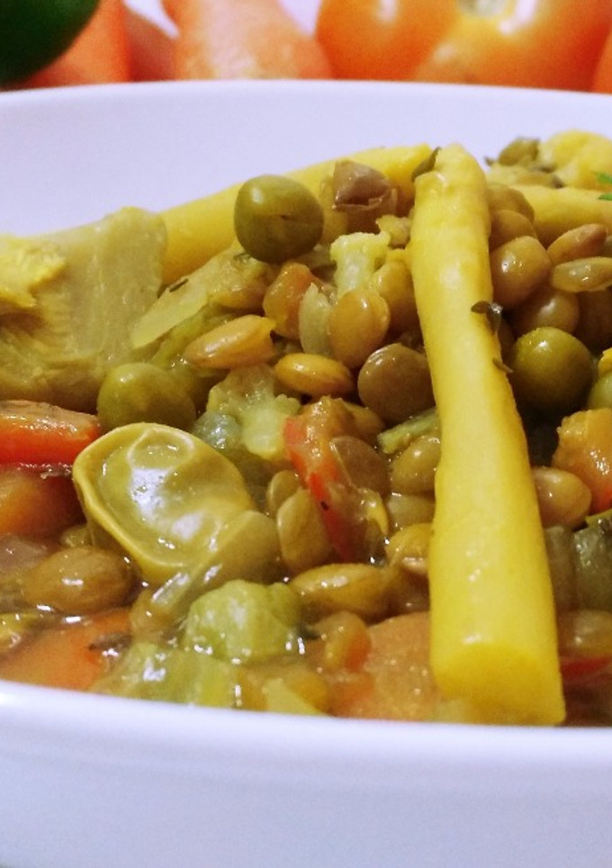 Una foto de Lentejas veganas con especias