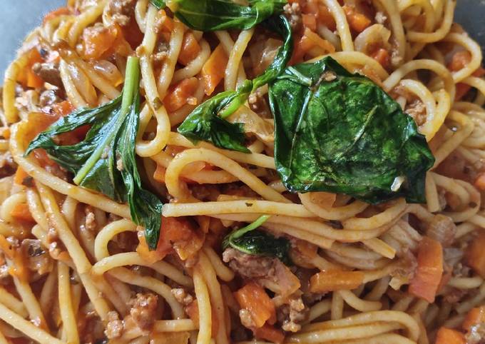 How to Prepare Original Carrot Spaghetti for Breakfast Recipe