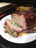 Smoked Bacon Wrapped Stuffed Pork Loin Roast
