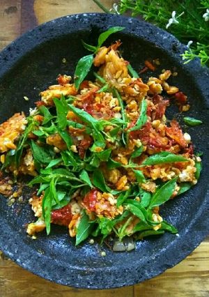 Foto resep Sambel tempe kemangi