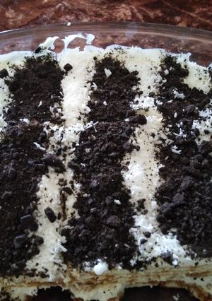 صورة لوصفة كيكة النسكافيه الباردة
