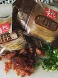 ผัดบะหมี่หอยเชลล์ฮ่องกงใส่กุนเชียง