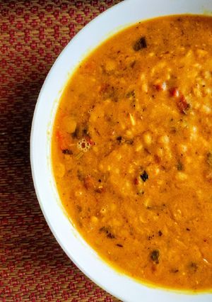 A picture of Rajasthani Panchmel Dal.