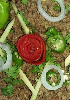 A picture of Bhuna hua qeema.