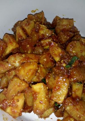 Foto resep Singkong hot spicy (cocok buat camilan & dipadukan dg nasi)