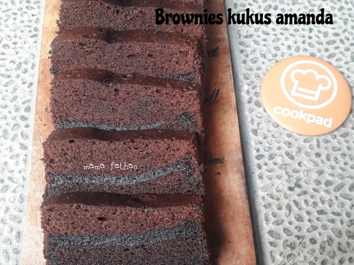 Langkah Mudah untuk Menyiapkan Resep Brownies kukus amanda yang  Bikin Ketagihan Anti Ribet, Menggugah Selera