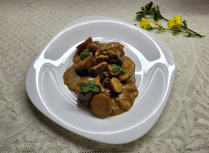 Una foto de Papines y portobellos a la crema