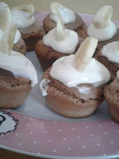 Una foto de Muffins de chocolate sin harina ni azúcar
