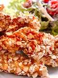 Gà Viên Bọc Yến Mạch Nướng - Baked Chicken Nuggets With Oat