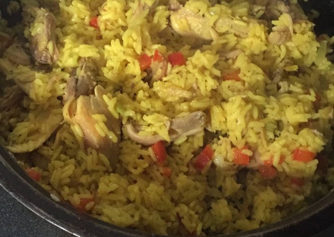 Arroz con pollo😍😱