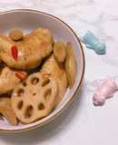 Cánh gà hầm rau củ kiểu Nhật