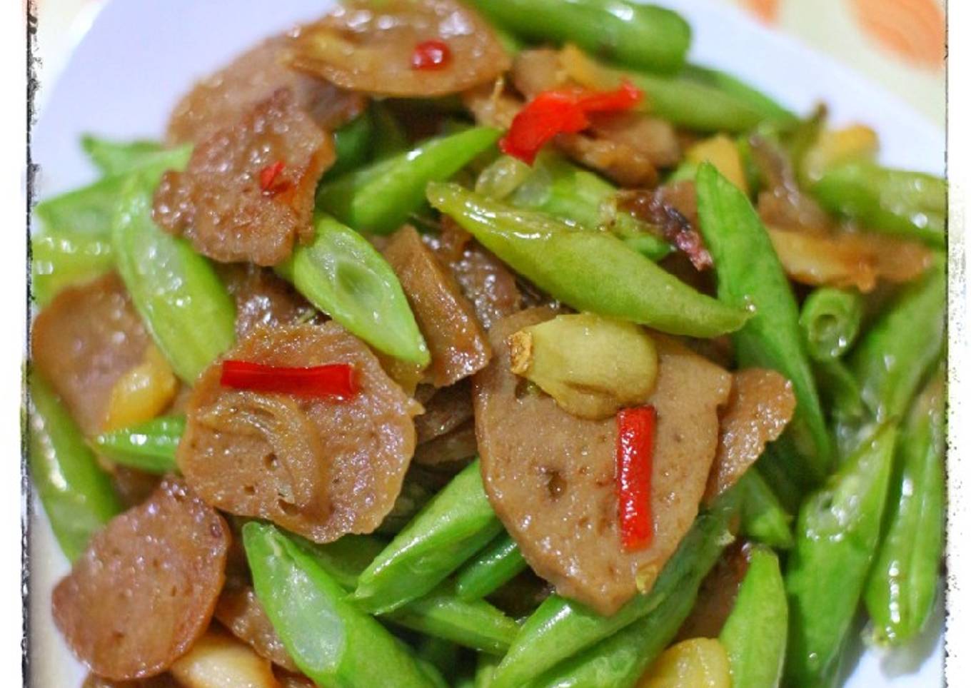 Oseng Buncis bakso