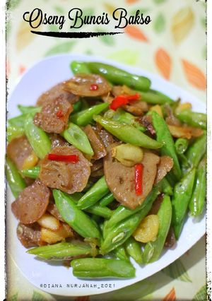 Foto resep Oseng Buncis bakso