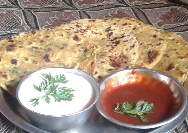 Recipe of Homemade Methi ka pratha