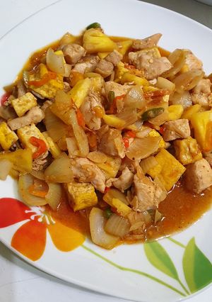 Foto resep Ayam nanas asam manis