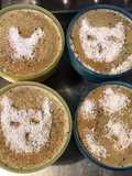 Coffee and Coconut Egg Custards with Coffee Crunch