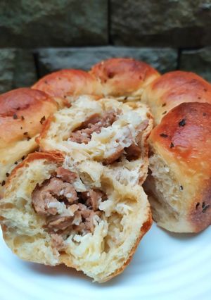 Foto resep Korean Bread Beef n Cheese