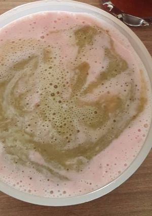 Foto resep Mpasi Kacang hijau susu stroberi