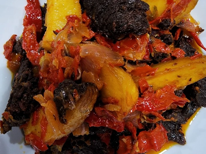 Cara Gampang Membuat Resep Dendeng balado ala dapoer madam yang Bikin Ngiler Anti Ribet, Mantap Sekali