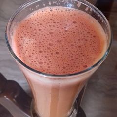 Carrot and orange juice A picture of Carrot and orange juice.
