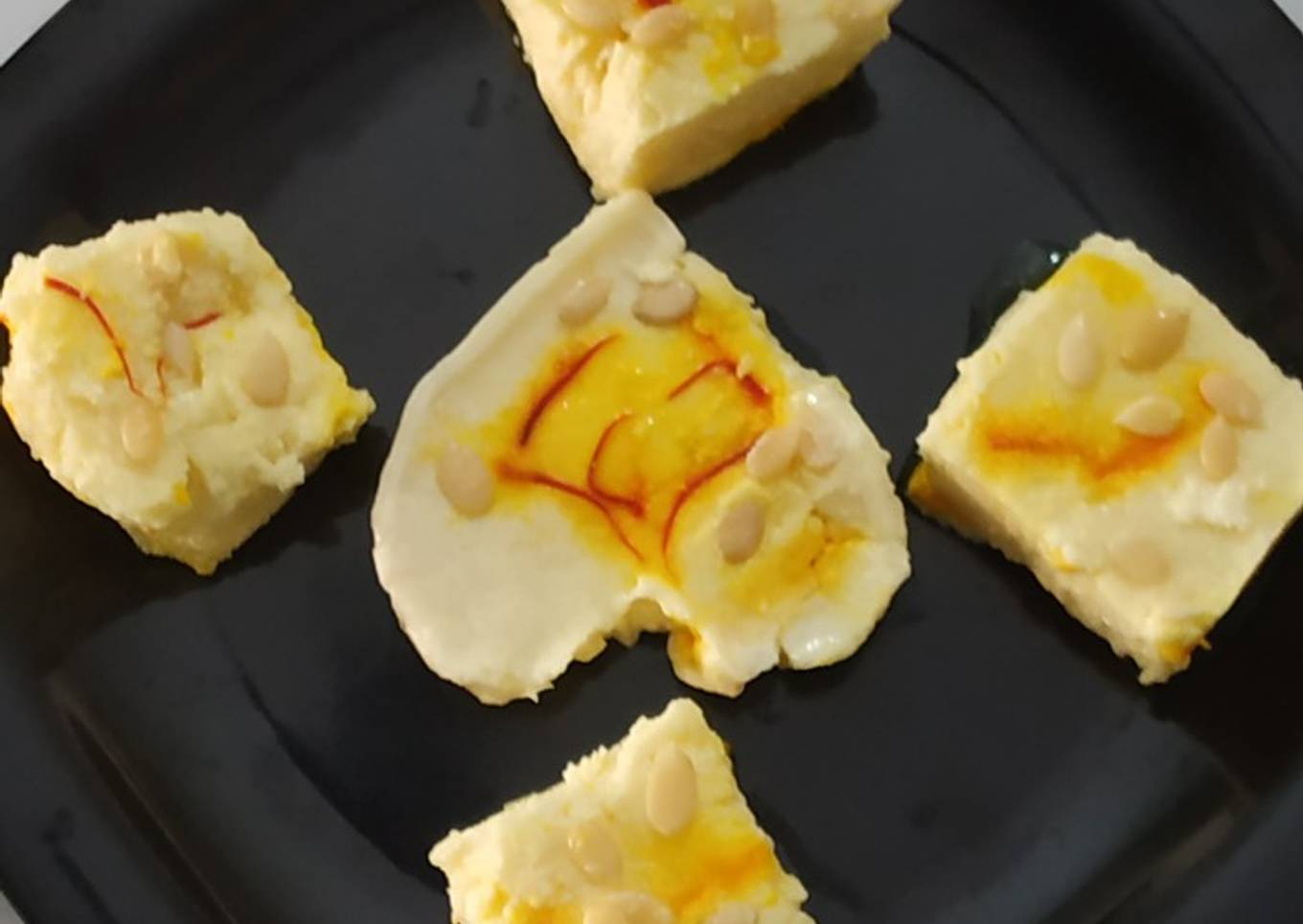 Saffron Coconut Milk Pudding