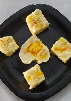 A picture of Saffron Coconut Milk Pudding.