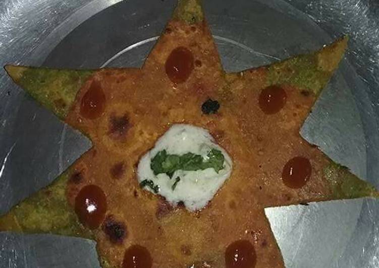 Tricolour star prantha