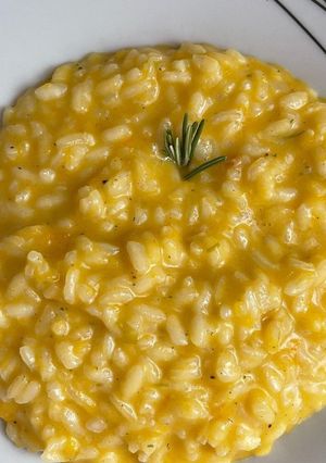 A picture of Pumpkin & Taleggio Cheese Risotto.